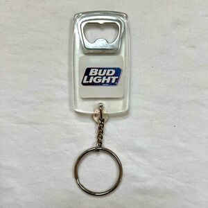 Bud Light Bottle Opener Keychain Vintage